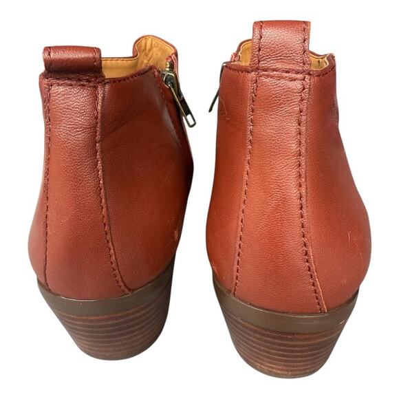 J crew Sawyer Leather Ankle Boot Women size 9.5 - Picture 5 of 8